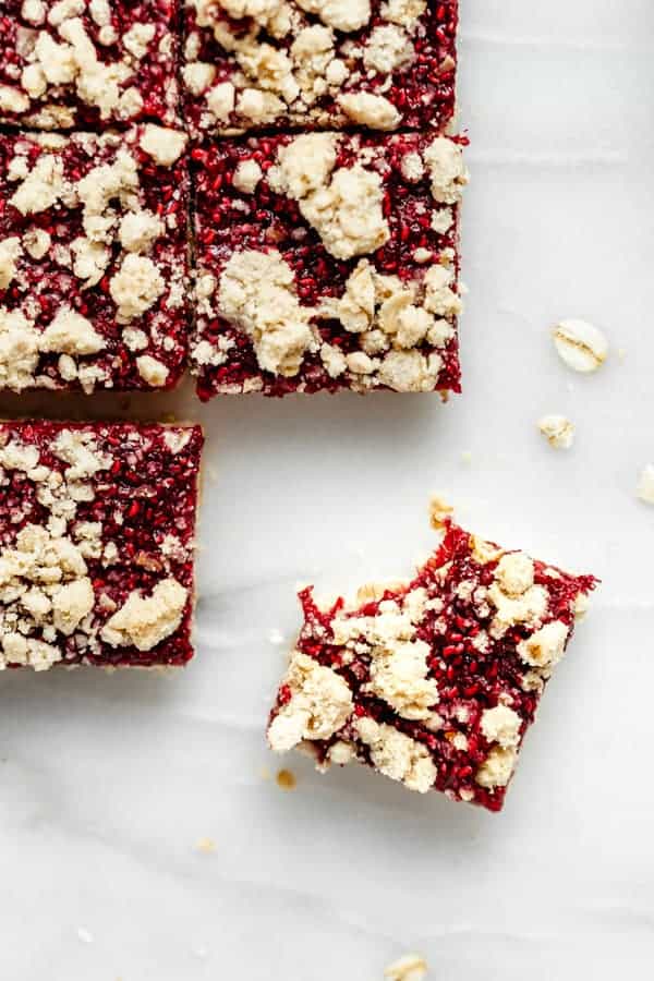 Raspberry Crumble Bars (Vegan + Gluten-Free!)- Deciding on Chia